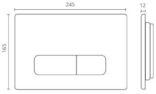 Кнопка смыва Ctesi Keen BK0202108 золото